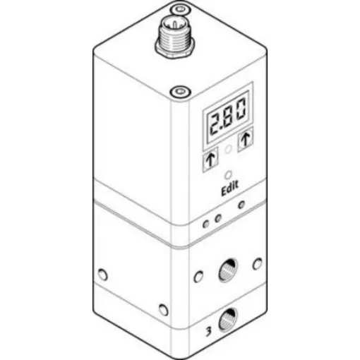 Festo G 1/8 Pneumatic Regulator - 0.02bar to 2bar, 4bar max. input, 557779 - VPPE-3-1-1/8-2-420-E1T product image