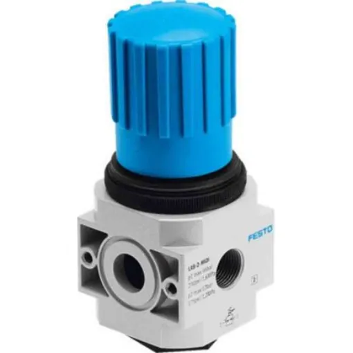 Festo G 1/4 Pneumatic Regulator - 0.5bar to 12bar, 16bar max. input, 197535 - LRB-D-O-MINI product image