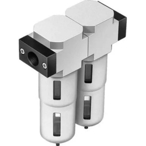 Festo D series 0.01µm G 3/8 Pneumatic Filter with Manual drain - LFMBA-3/8-D-MIDI product image