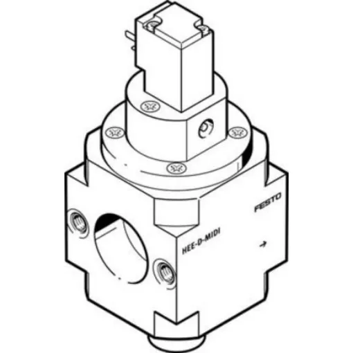 Festo 3/2 Closed, Monostable Pneumatic Manual Control Valve HEE Series, G 1/4, 1/4, 172960 - HEE-D-MIDI-110 product image