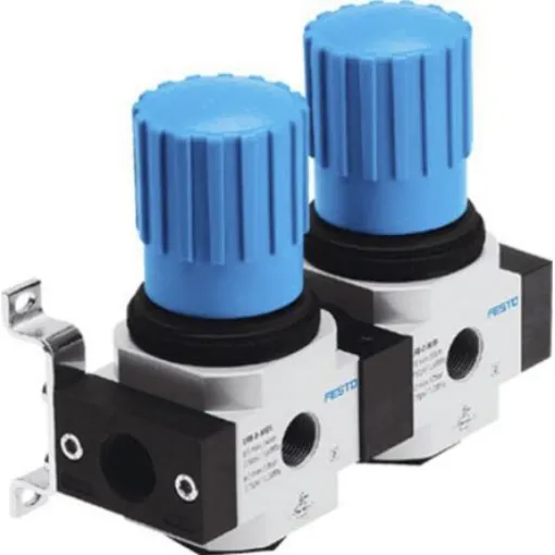 Festo G 1/4 Pneumatic Regulator - 0.5bar to 7bar, 16bar max. input, 528952 - LRB-1/4-D-7-O-K2-MINI product image
