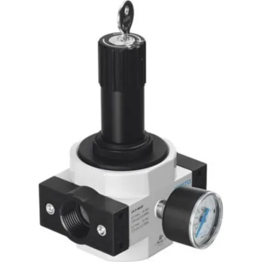 Festo G 1/2 Pneumatic Regulator - 0.5bar to 7bar, 16bar max. input, 194647 - LRS-1/2-D-7-I-MIDI product image