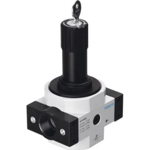 Festo G 1/2 Pneumatic Regulator - 0.5bar to 7bar, 16bar max. input, 194648 - LRS-1/2-D-7-O-MIDI product image