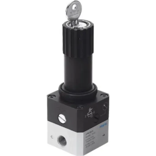 Festo G 1/4 Pneumatic Regulator - 0.05bar to 0.7bar, 12bar max. input, 194690 - LRPS-1/4-0,7 product image