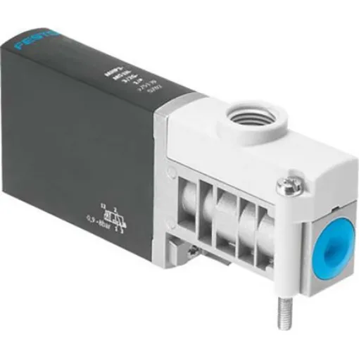 Festo 3/2 Closed, Monostable Pneumatic Solenoid/Pilot-Operated Control Valve - Electrical MHP3 Series, 525138 - MHP3-M1H-3/2G-1/8 product image