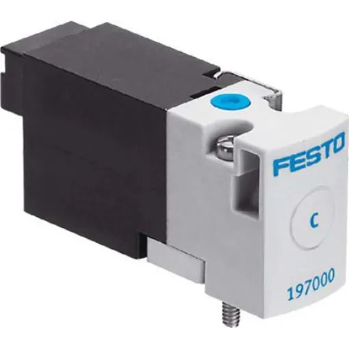 Festo 3/2 Closed, Monostable Pneumatic Solenoid/Pilot-Operated Control Valve - Electrical MHA1 Series, 197000 - MHA1-M4H-3/2G-0,6-HC product image