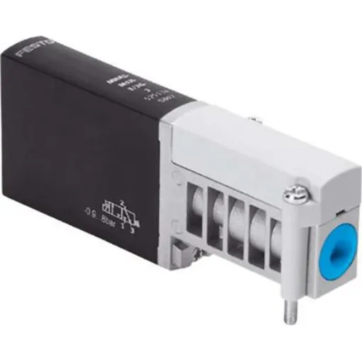 Festo 3/2 Closed, Monostable Pneumatic Solenoid/Pilot-Operated Control Valve - Electrical MHA3 Series, 525134 - MHA3-M1H-3/2G-3 product image