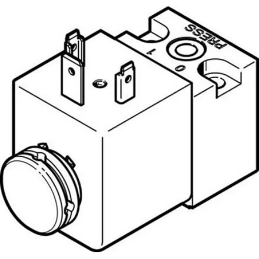 Festo 3/2 Closed, Monostable Pneumatic Solenoid/Pilot-Operated Control Valve - Electrical MDH Series, 119601 - MDH-3/2-110VAC product image