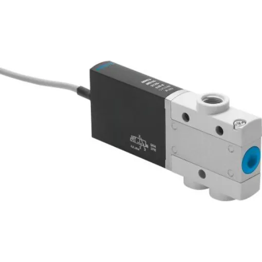Festo 3/2 Closed, Monostable Pneumatic Solenoid/Pilot-Operated Control Valve - Electrical MHE3 Series, 525148 - MHE3-M1H-3/2G-1/8-K product image