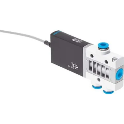 Festo 3/2 Closed, Monostable Pneumatic Solenoid/Pilot-Operated Control Valve - Electrical MHE3 Series, 525153 - MHE3-MS1H-3/2G-QS-6-K product image