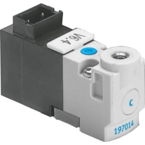 Festo 3/2 Closed, Monostable Pneumatic Solenoid/Pilot-Operated Control Valve - Electrical MHP1 Series, 197014 - MHP1-M1H-3/2G-M3-TC product image