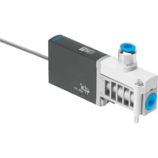 Festo 3/2 Closed, Monostable Pneumatic Solenoid/Pilot-Operated Control Valve - Electrical MHP3 Series, 525145 - MHP3-MS1H-3/2G-QS-6-K product image