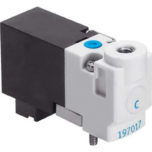 Festo 3/2 Closed, Monostable Pneumatic Solenoid/Pilot-Operated Control Valve - Electrical MHP1 Series, 197017 - MHP1-M1H-3/2G-M3-PI product image