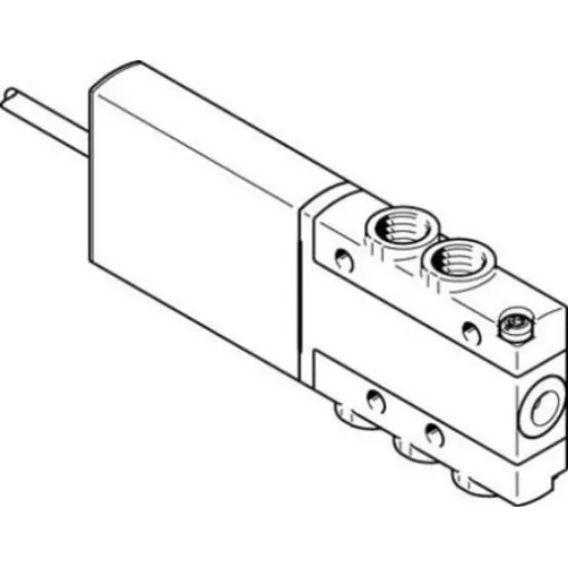 Festo 3/2 Open, Monostable Pneumatic Solenoid/Pilot-Operated Control Valve - Electrical MHE4 Series, 525207 - MHE4-MS1H-3/2O-1/4 product image