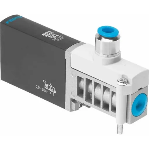 Festo 3/2 Closed, Monostable Pneumatic Solenoid/Pilot-Operated Control Valve - Electrical One-Touch Fitting 6 mm MHP3 - MHP3-M1H-3/2G-QS-6 product image