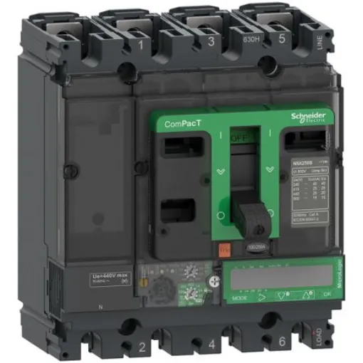 Schneider Electric, ComPacT New generation MCCB 4P 40A, Breaking Capacity 440 V, Fixed Mount - C10F47E040 product image