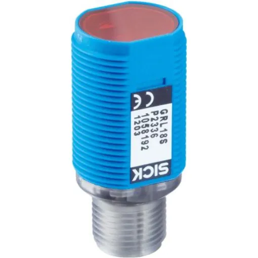 SICK Retroreflective Photoelectric Sensor, Barrel Sensor, 7.2 m Detection Range - GRL18S-K2436 product image