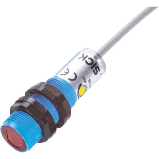 SICK Retroreflective Photoelectric Sensor, Barrel Sensor, 7 m Detection Range - VL180-2N41136 product image