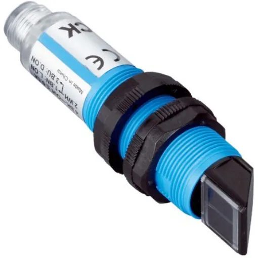 SICK Retroreflective Photoelectric Sensor, Barrel Sensor, 5.5 m Detection Range - VL180-2P32438 product image