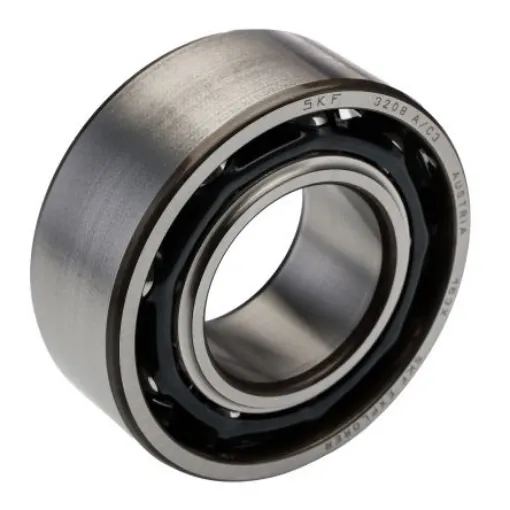 SKF 3208 A/C3 Double Row Angular Contact Ball Bearing- Open Type 40mm I.D, 80mm O.D product image