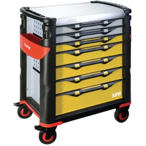 SAM 7 Drawer Stainless Steel Wheeled Drawer - 417HREN product image