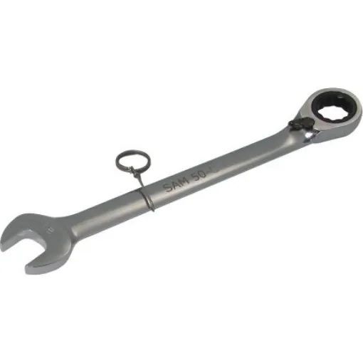 SAM 50-C Series Combination Ratchet Spanner, 15mm, Metric, Double Ended, 199.5 mm Overall - 50-C-15-FME product image