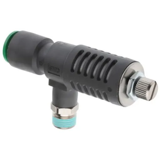 SMC Adjustable Exhaust Valve, R 1/8 Male x 1 MPa, Threaded, Tube, 8mm - ASV310F-01-08S product image