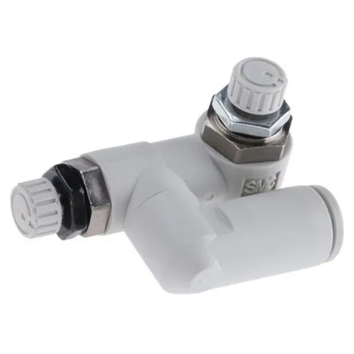 SMC ASD Series Threaded Speed Controller, R 1/8 Male Inlet Port x 6mm Tube Outlet Port - ASD330F-01-06S product image
