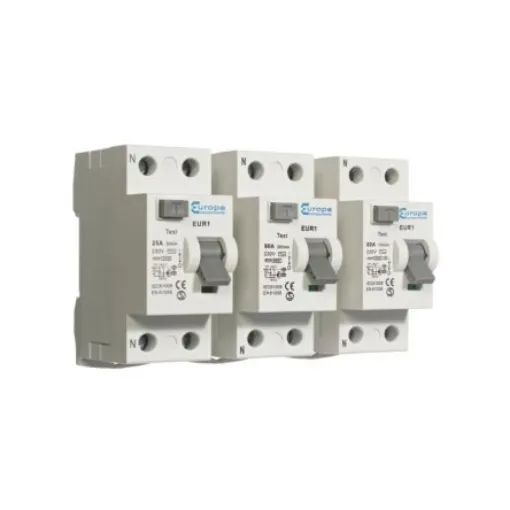 Europa EUR1 RCCB, 40A, 2 Pole, 100mA, Type A, 230V ac - EUR140.100/2A product image
