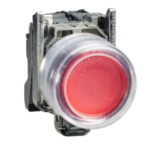 Schneider Electric XB4 Series Illuminated Push Button Complete Unit, 22mm Cutout, SPST-NC, IP65 - XB4BP483B5EX product image