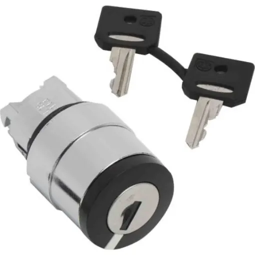 Schneider Electric ZB4 2-position Key Switch Head, Stay Put, 22mm Cutout - ZB4BG4TEC10 product image