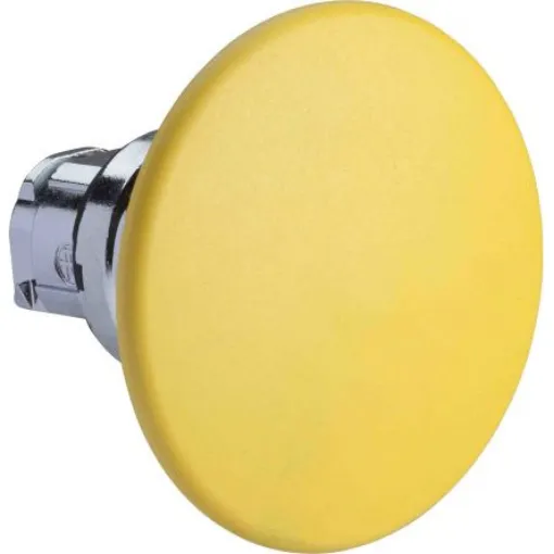 Schneider Electric ZB4 Series Yellow Spring Return Push Button Head, 22mm Cutout, IP66, IP67, IP69K - ZB4BR5 product image