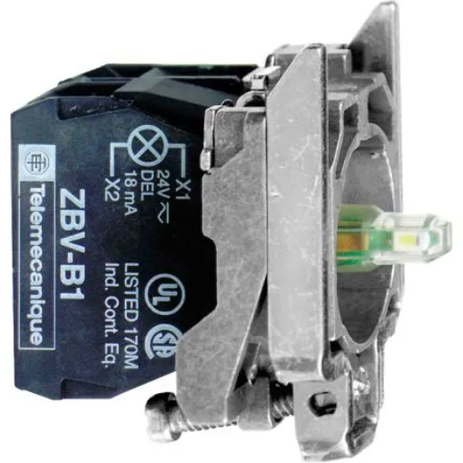 Schneider Electric ZB4 Series Light Block, 120V, White Light, 1CO - ZB4BW0G13 product image