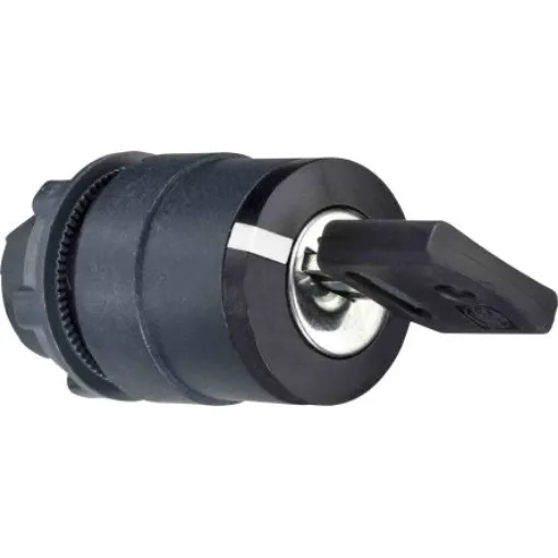 Schneider Electric ZB5 2-position Key Switch Head, Spring Return Right to Left, 22mm Cutout - ZB5AG614 product image