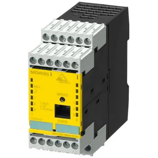 Siemens ASIsafe Extended AS Interface Safety Monitoring Safety Relay, 250V, Dual-Channel - 3RK1105-1BE04-2CA0 product image