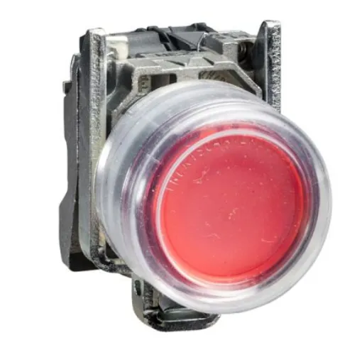 Schneider Electric Harmony XB4 Series Illuminated Push Button Complete Unit, Spring Return, Panel Mount, 22.5mm Cutout, - XB4BP483G5EX product image