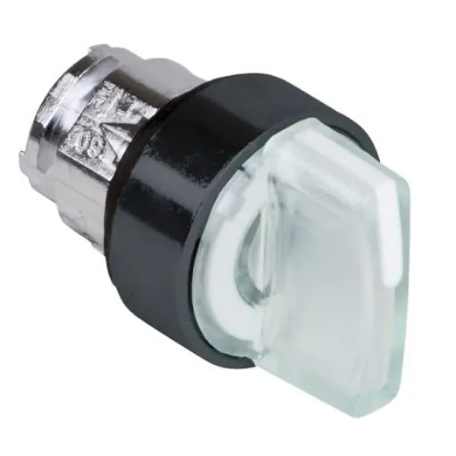 Schneider Electric Harmony XB4 Series White Illuminated Spring Return Push Button Head, 22.5mm Cutout, IP66, IP67, - ZB4BK17137 product image