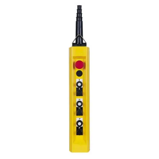 Schneider Electric Snap Action Push Button Control Station - SPST, SPST, Glass Reinforced Polyester, 7 Cutouts, Black, - XACB6933 product image