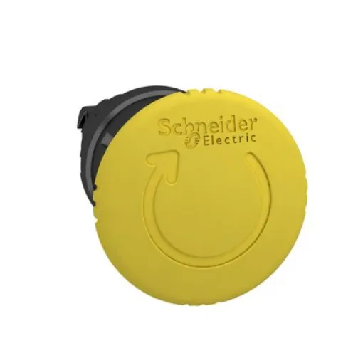 Schneider Electric Harmony XB4 Series Yellow Latching Push Button Head, 22mm Cutout, IP66, IP67, IP69, IP69K - ZB4BS557 product image