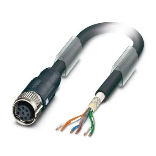 Phoenix Contact Straight Female 8 way M12 to Bus Cable, 2m - 1428571 product image