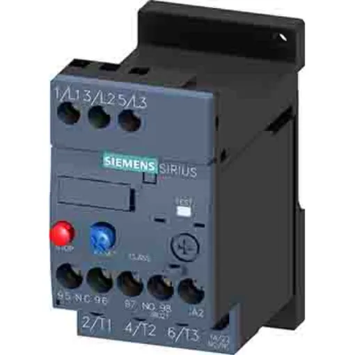 Siemens SIRIUS 3RU2 Thermal Overload Relay, 0.8 A F.L.C, 800 mA Contact Rating, 0.18 kW, 0.25 kW, 0.37 kW, 690 Vac, - 3RU2116-0HB1 product image