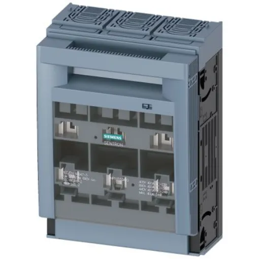 Siemens Fuse Switch Disconnector, 3 Pole, 400A Max Current, 40kA Fuse Current - 3NP1153-1DA10 product image