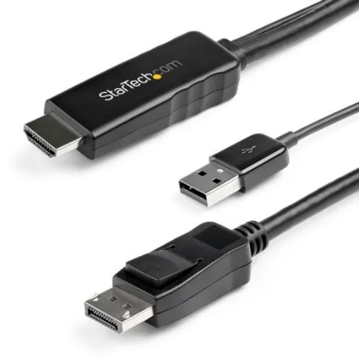 StarTech.com HDMI to DisplayPort Video Converter, 2m Length - 3840 x 2160 Maximum Resolution - HD2DPMM2M product image