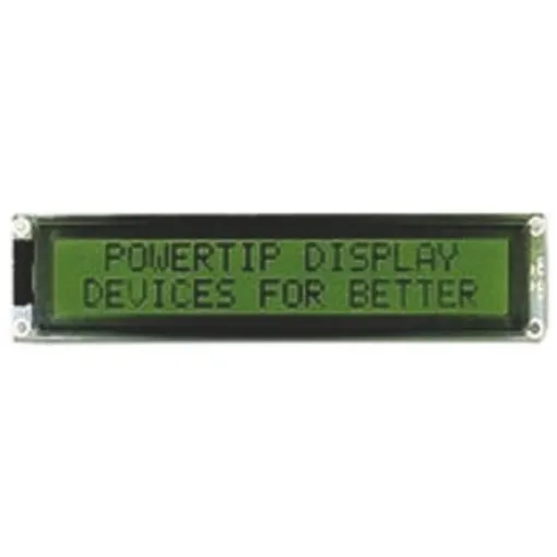 Powertip PC2002LRS-B Alphanumeric LCD Display, 2 Rows by 20 Characters, Transflective product image