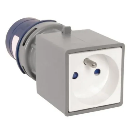 RS PRO IP20 Blue 2P + E Industrial Power Connector Adapter Socket, Rated At 16A, 230 V - 2144094 product image