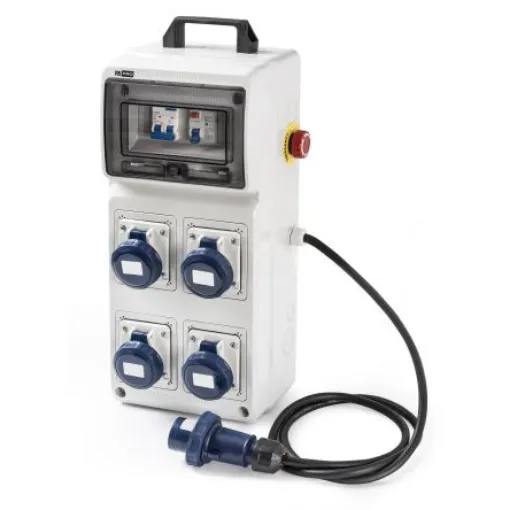 RS PRO IP65 Grey 2P + E Industrial Power Socket, Rated At 16A, 230 V - 2144147 product image