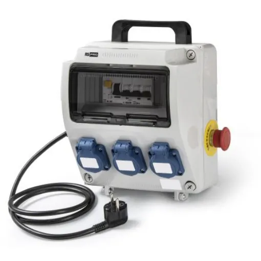 RS PRO IP54 Grey 2P + E Industrial Power Socket, Rated At 16A, 230 V - 2144274 product image