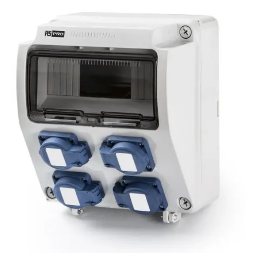 RS PRO IP44 Grey 2P + E Industrial Power Socket, Rated At 16A, 230 V - 2144278 product image