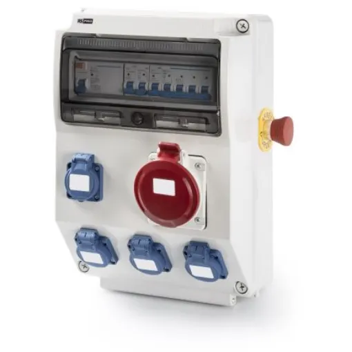 RS PRO IP44 Industrial Power Plug, Rated At 32A, 400 V - 2144285 product image