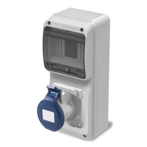 RS PRO IP44 Grey 2P + E Industrial Power, Rated At 16A, 230 V - 2144290 product image